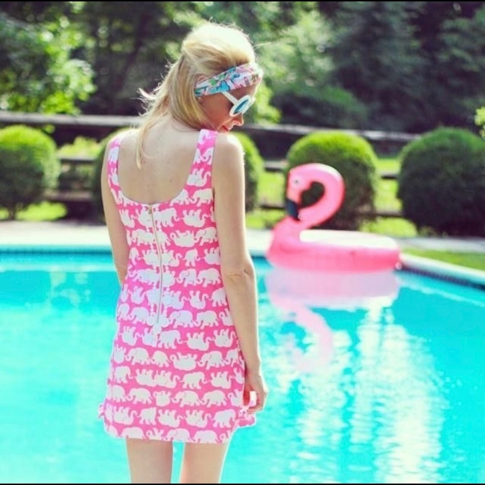 NWT Lilly Pulitzer Tusk In Sun Delia Shift Dress 0
